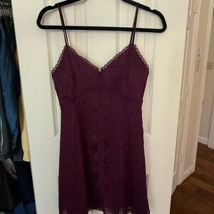 Alice plus Olivia Genevieve Spaghetti Strap Dress Boysnberry